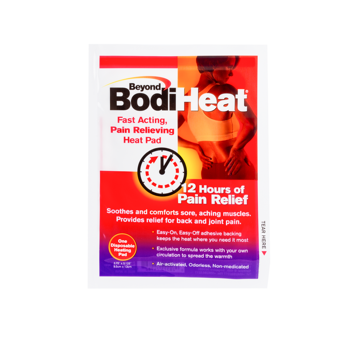 BodiHeat Fast Acting Pain Relieving Heat Pad 1s Okamoto Global