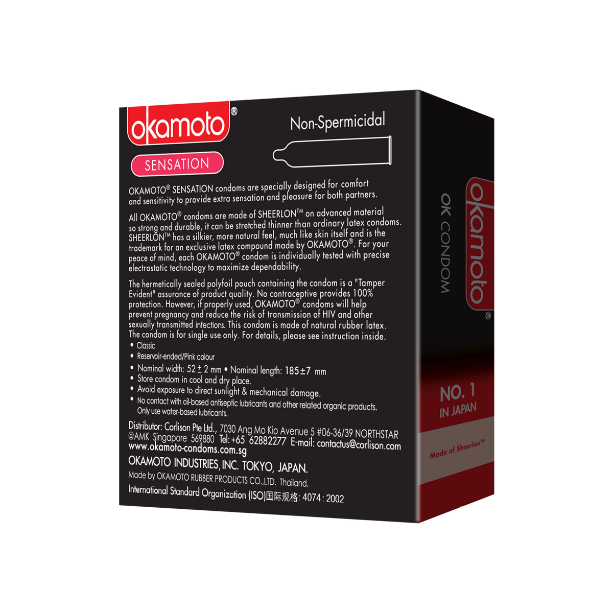 Okamoto OK Series Sensation Condom 3s Okamoto Global