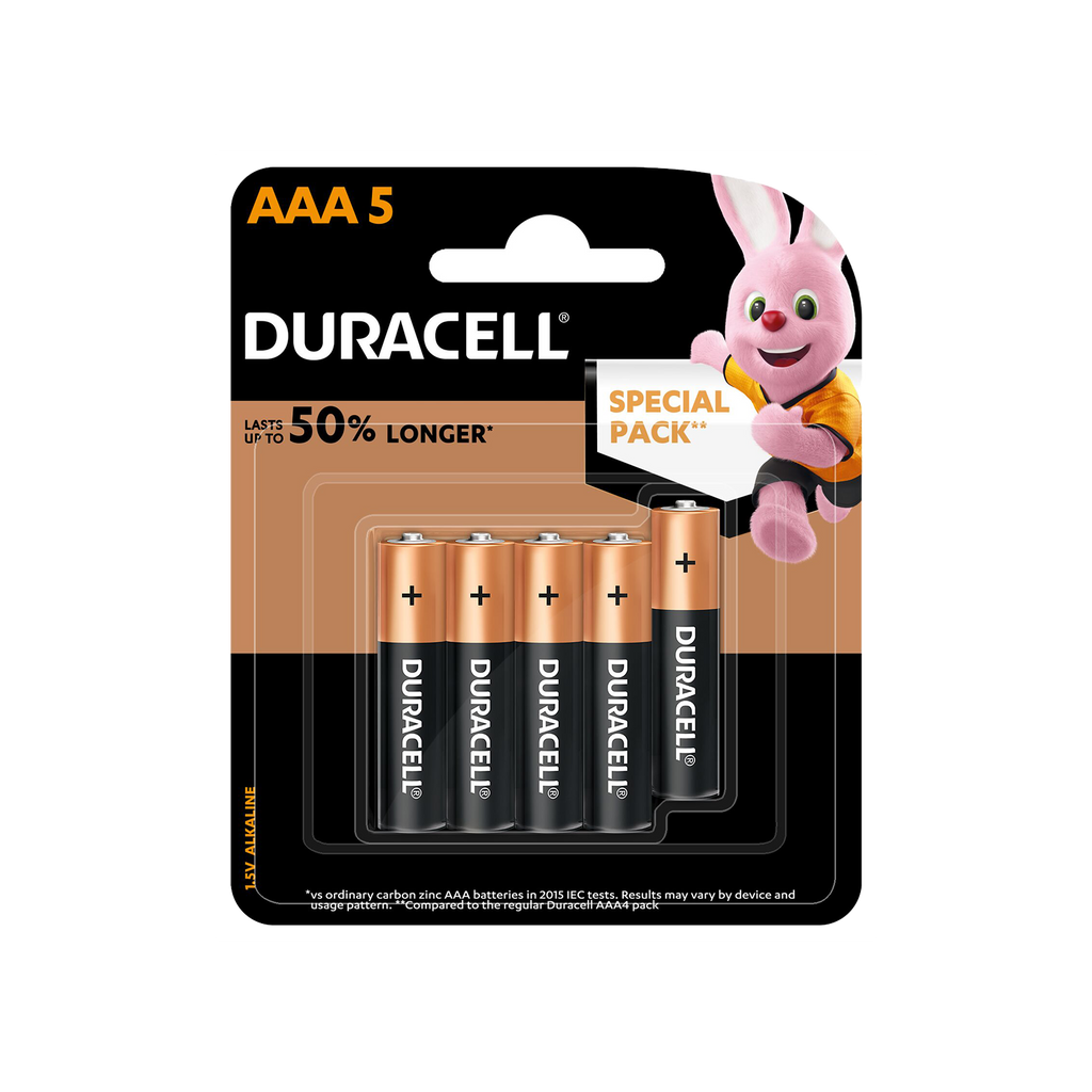 Duracell Alkaline AAA Batteries, pack of 5 Okamoto Global